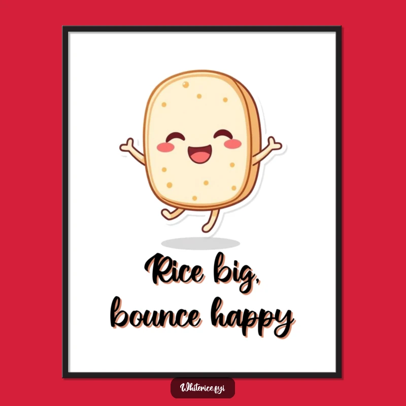 Free Printable Wall Art: Funny Rice Cake DIY Cheerful Decor