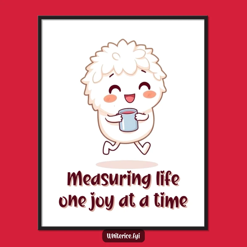 Skipping Rice Character Art Print: Free Printable Humor for a Cheerful, Lively Home