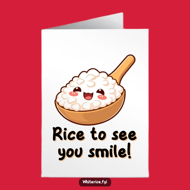 Free Printable Birthday Card: Cheerful Rice Paddle Fun, Hilarious Downloadable Gift