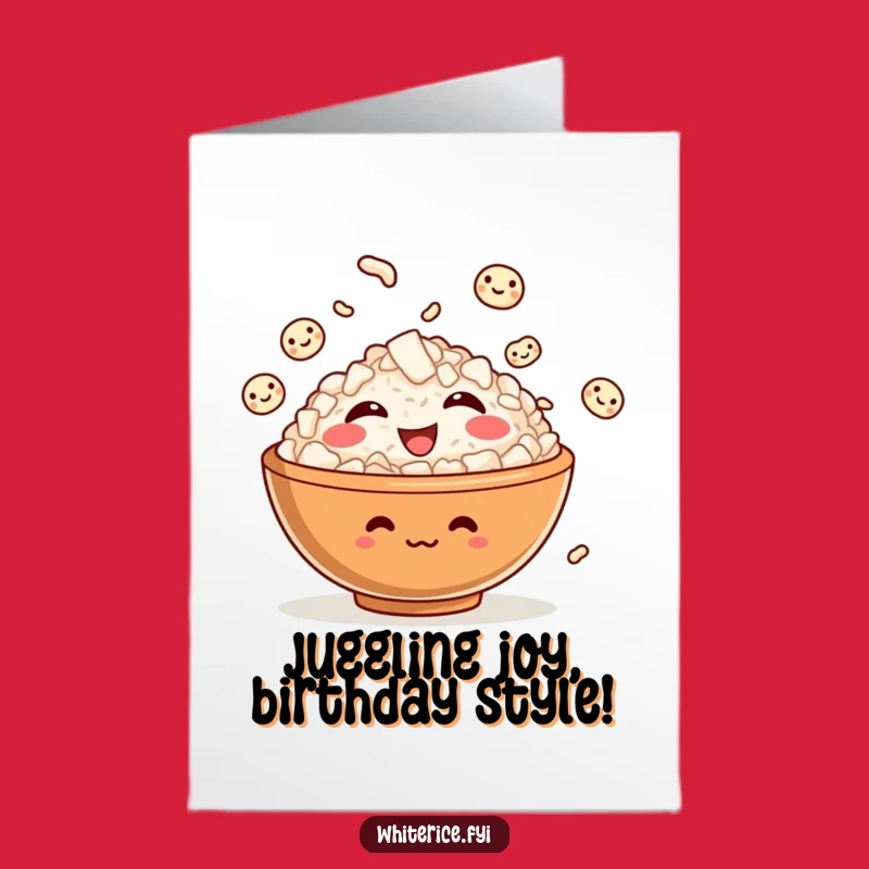 Free Printable Birthday Card: Funny Rice Bowl DIY Gift of Giggles