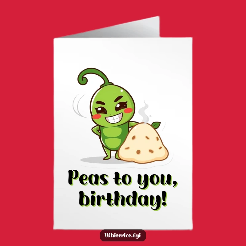 Free Printable Birthday Card: Proud Pea, Funny Downloadable Gift!
