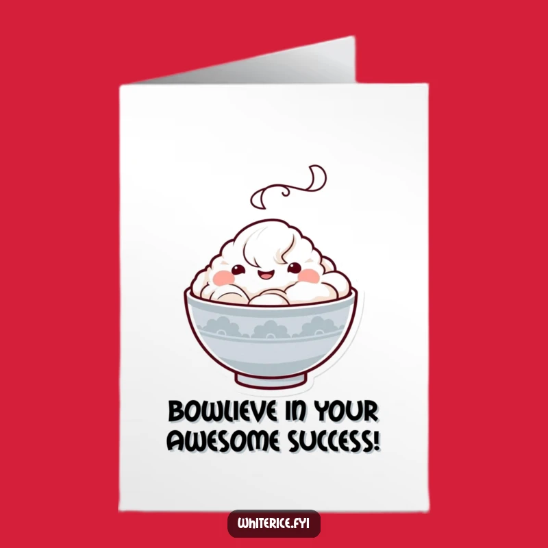 Free Printable Congratulations Rice Bowl Card: Funny Kawaii Downloadable for Any Achievement