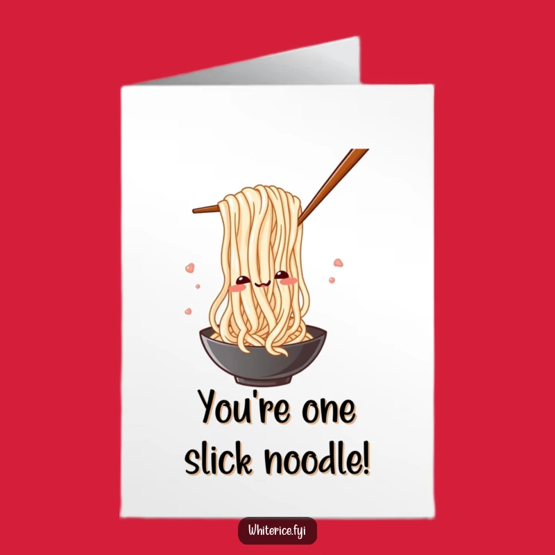 Free Printable Congrats Card: Noodle's Playful Weave, Funny Downloadable Gift for Achieving Goals