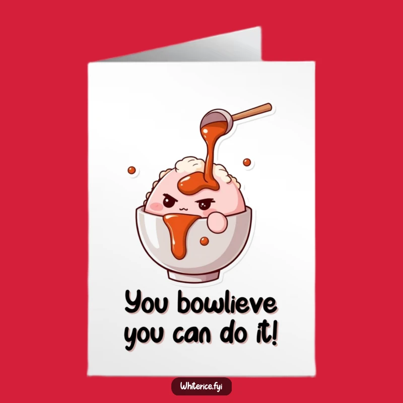 Free Printable Rice Bowl Congrats Card: Pour Your Success With This Funny Downloadable Gift