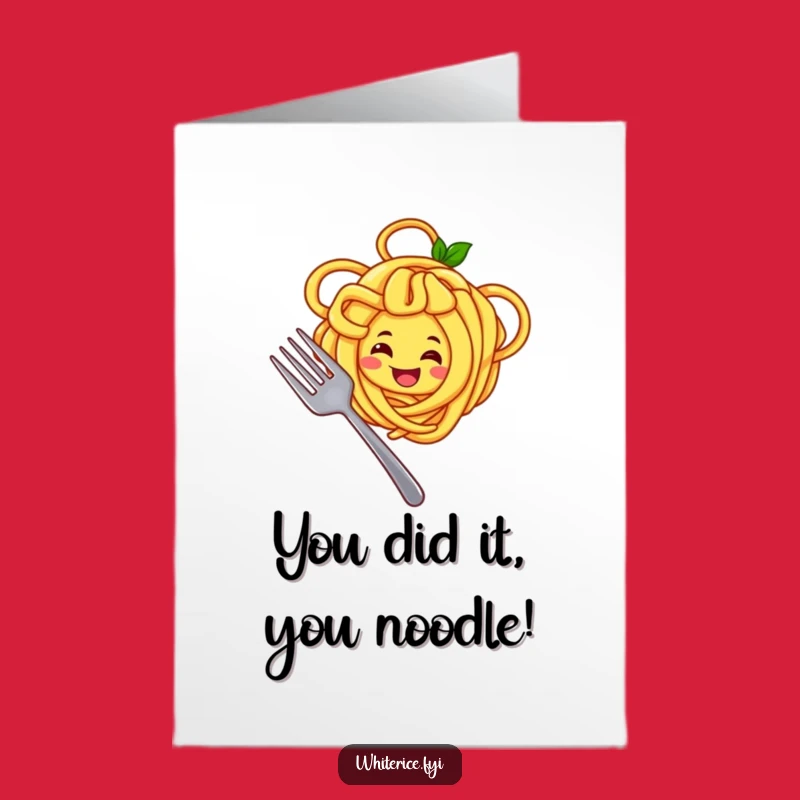 Free Printable Noodle Congrats Card: Twirl Your Success With This Funny Downloadable Gift