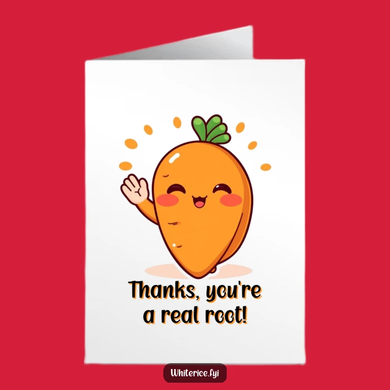 Free Printable Carrot Thank You Card: Serve Your Thanks With This Funny Downloadable Gift