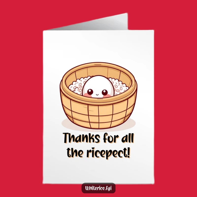 Free Printable Thank You Card: Curious Rice Steamer, Funny Downloadable Gift of Appreciation