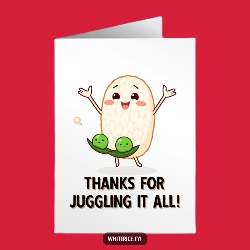 Grateful Grain Thanks Card: Free Printable for a Joyful, Hilarious Expression of Thanks