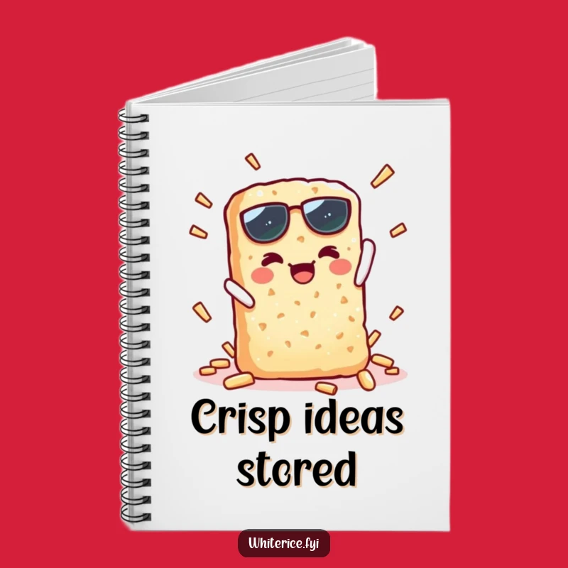 Funny Rice Cracker Snap Notebook: Kawaii Journal for Crisp Thoughts & Ideas