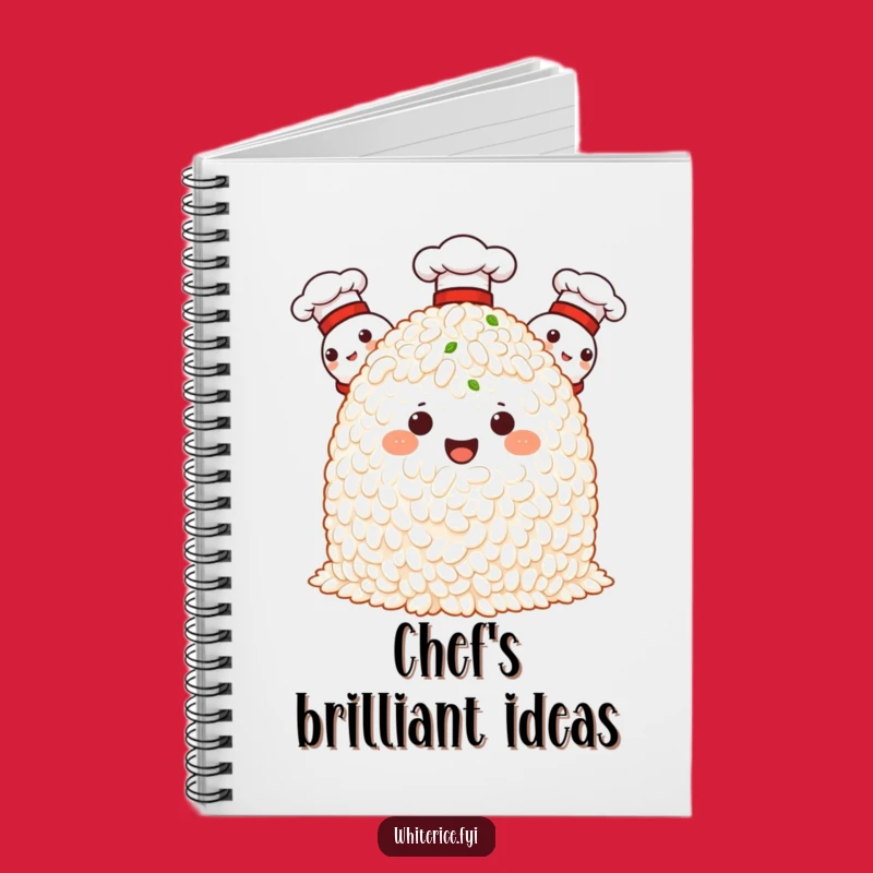 Funny Chef Rice Notebook: Culinary Journal, Proud Characters, Gift for Cooks!