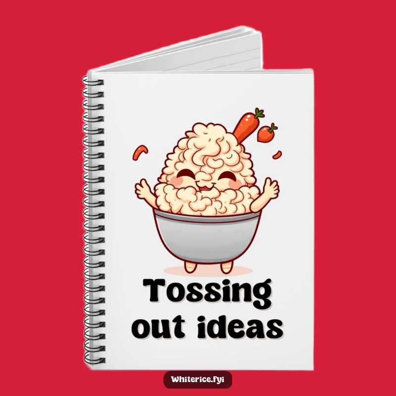 Funny Fried Rice Giggle Notebook: Kawaii Chef Journal, Perfect Gift