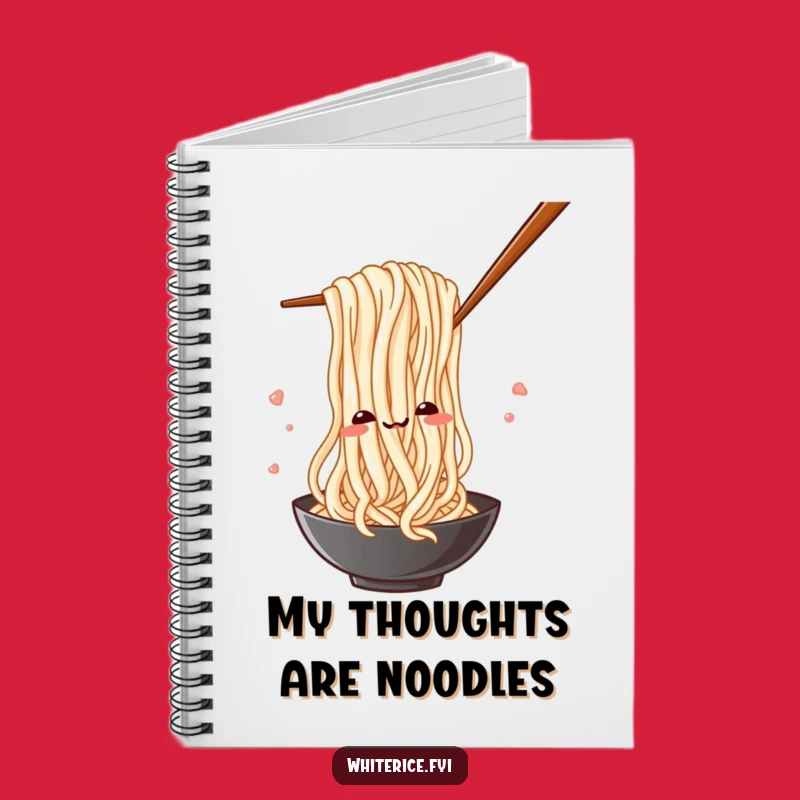 Funny Noodle Notebook: Jot Down Ideas with Playful Chopstick Noodles
