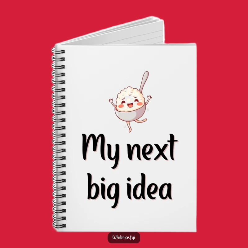 Funny Pirouetting Rice Spoon Notebook - Jot Down Ideas with this Hilarious Funny Gift Journal