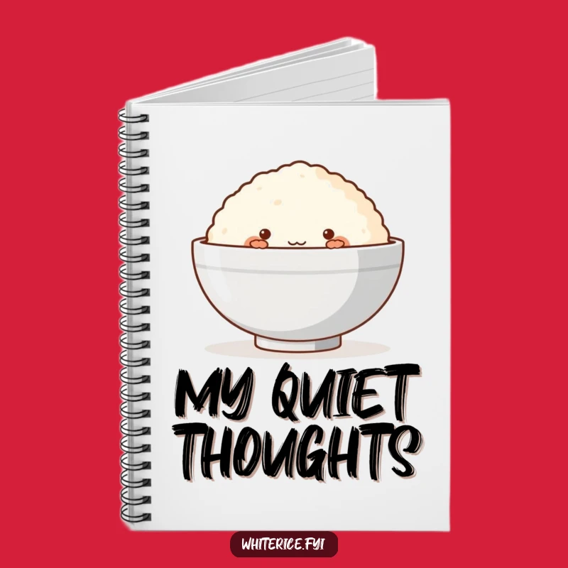 Funny Rice Cake Notebook: Jot Down Ideas with Shy Peeking Charm