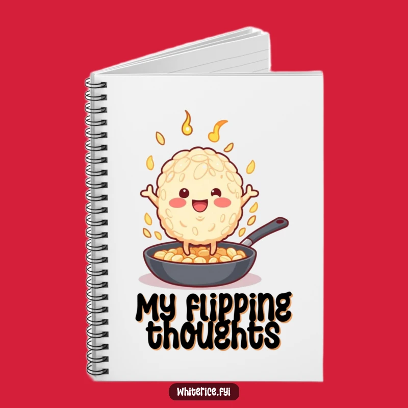 Funny Rice Grain Notebook: Hilarious Chef Character Journal for Food Lovers