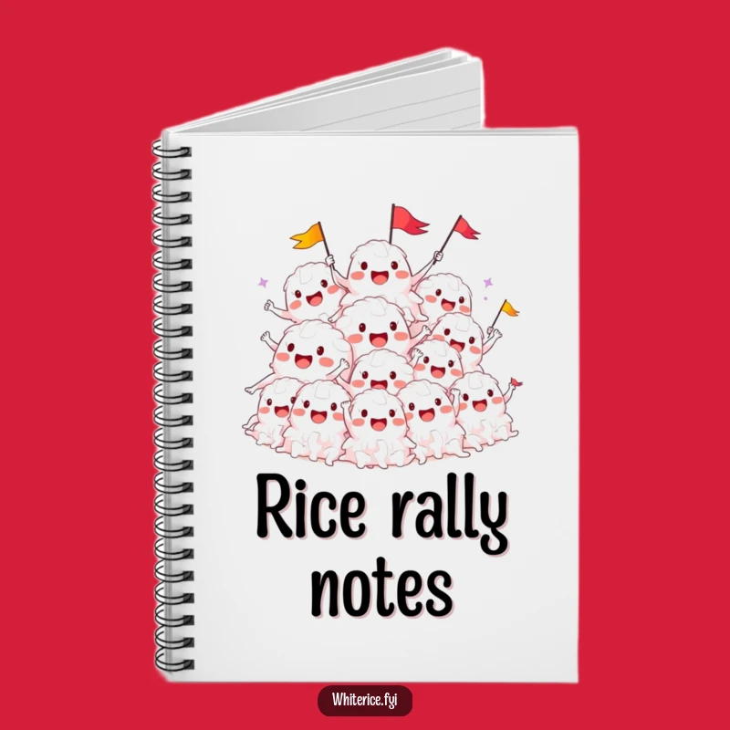 Funny Rice Pile Cheers Notebook: Jot Down Ideas with Happy Characters