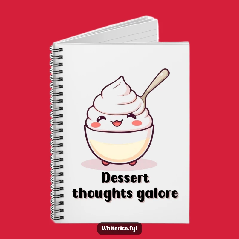Funny Rice Pudding Notebook: Kawaii Journal, Perfect Gift for Note-Takers