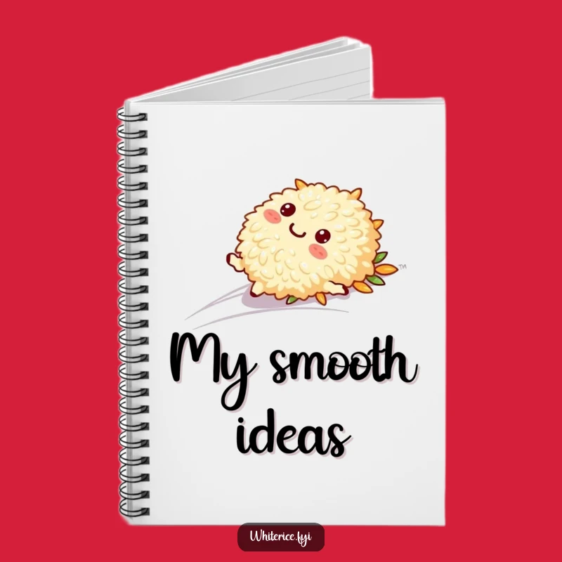 Funny Sliding Rice Notebook: Playful Character, Journaling Gift