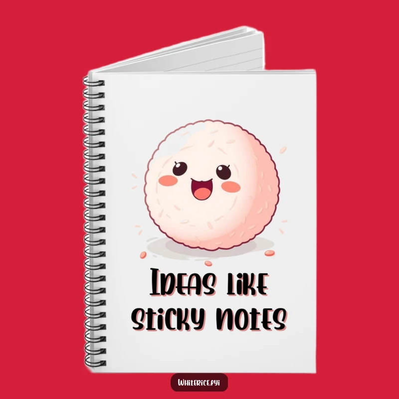 Funny Sticky Rice Ball Notebook: Kawaii Journal, Perfect Gift for Writers