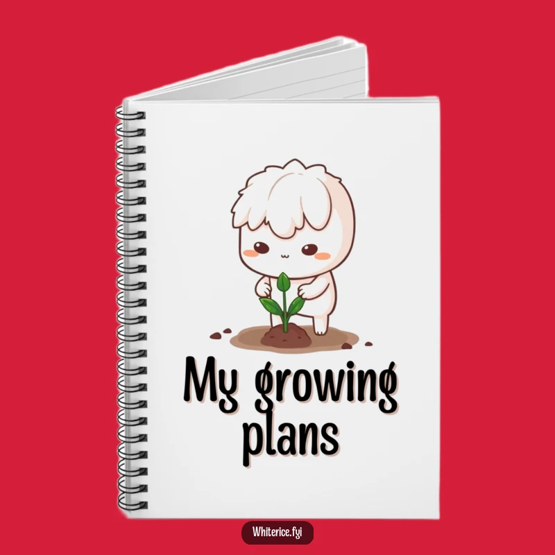 Funny Determined Rice Notebook: Jot Down Goals with Humorous Focus