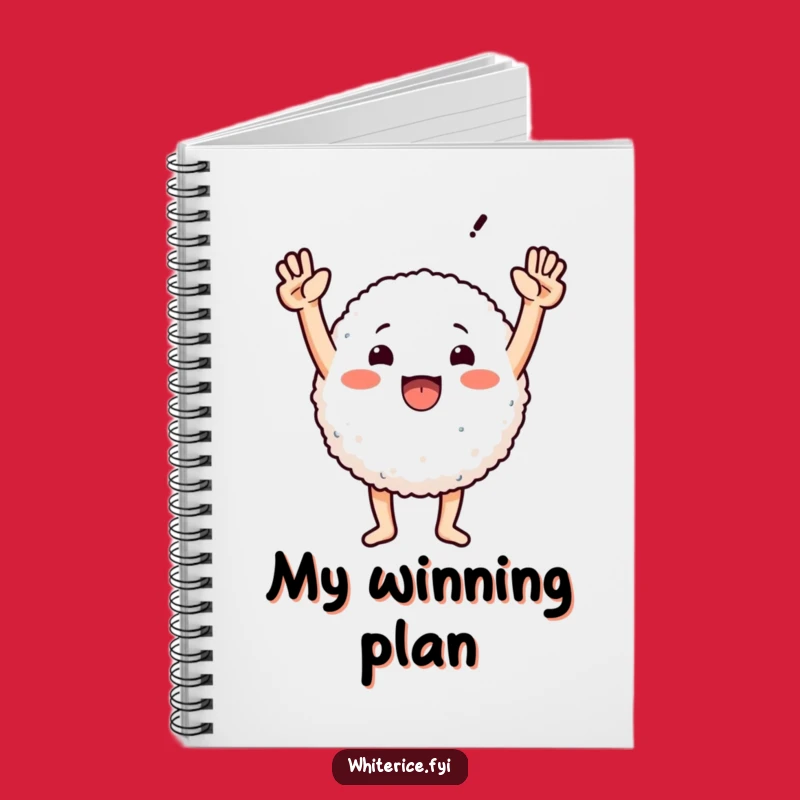 Funny Triumphant Rice Notebook - Jot Down Your Victories with Humor!