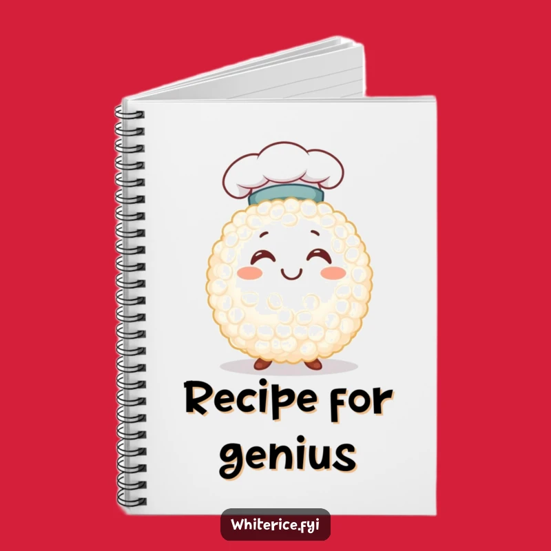 Funny Chef Rice Grain Notebook: Cute Character Journal Funny Gift Idea