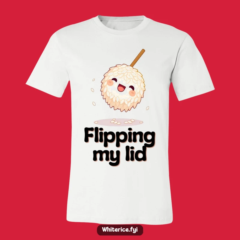 Funny Playful Rice T-Shirt - A Whimsical Foodie's Humorous Apparel
