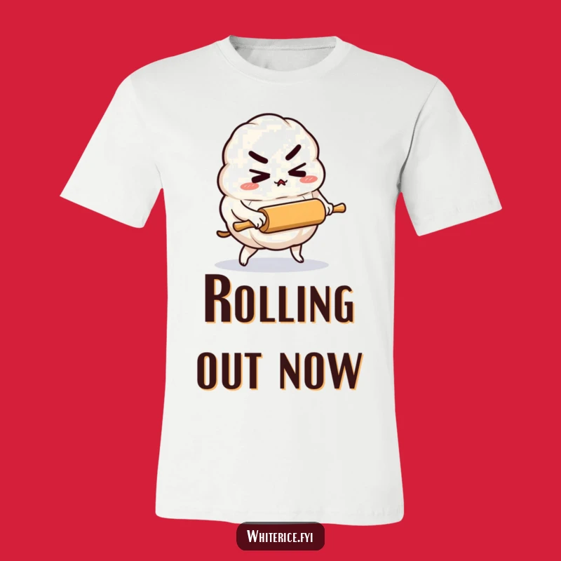 Funny Rice Dumpling T-Shirt: Determined Baker On The Go!