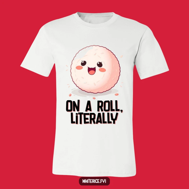 Funny Sticky Rice Ball T-Shirt: Adorable Kawaii Fun, Perfect Casual Gift