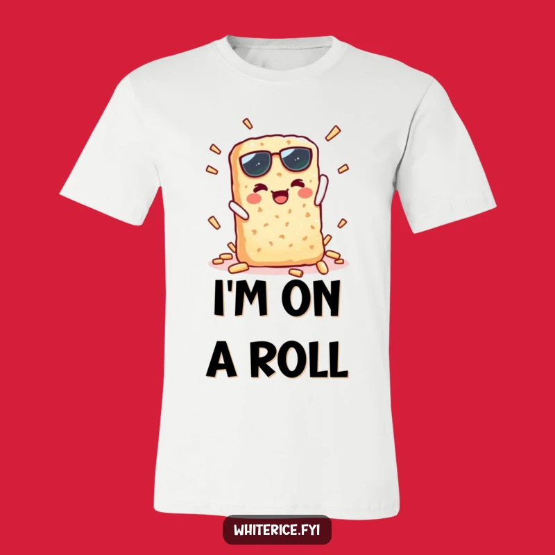 Funny T-Shirt: Kawaii Rice Cracker Snap - Hilarious Snack Art Gift