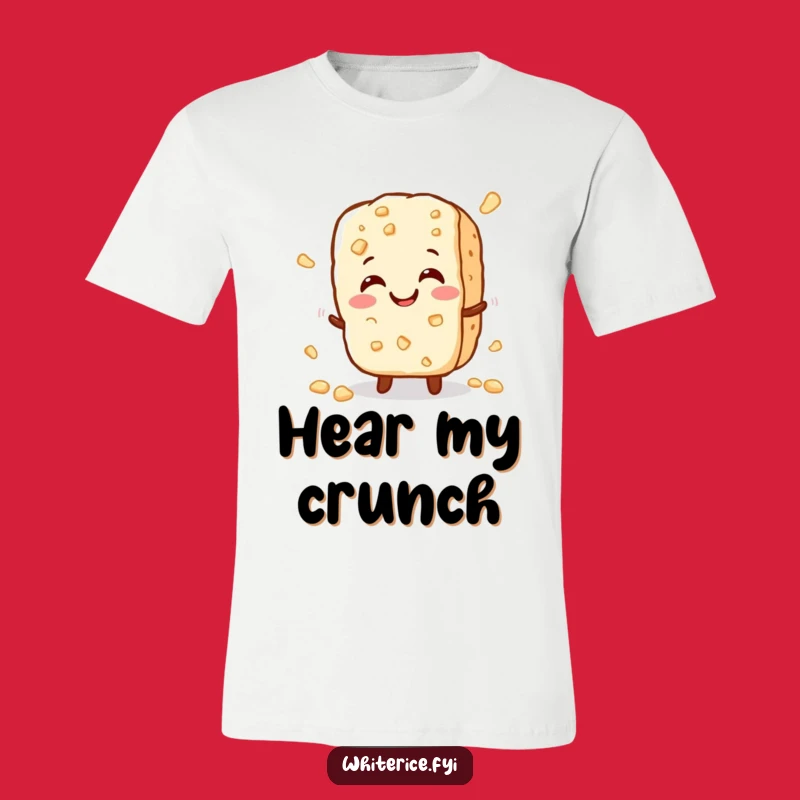 Funny Rice Cracker T-Shirt - Happy Crunch Perfect Funny Gift