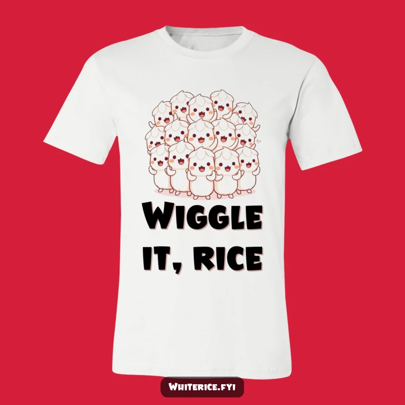 Funny Wiggling Rice T-Shirt: Hilarious Synchronized Grain Tee!