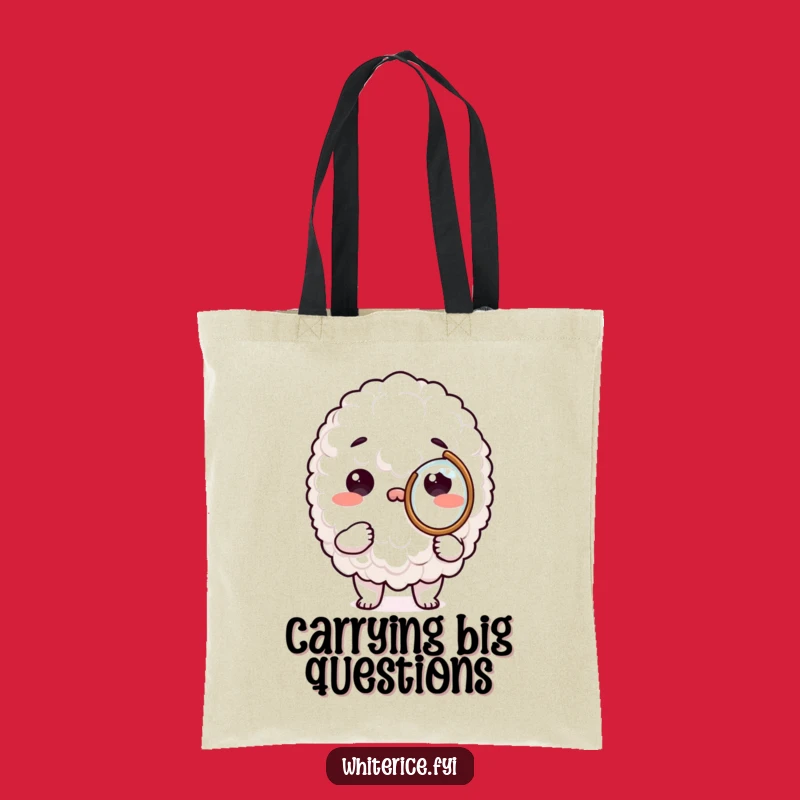 Funny Rice Magnifying Tote Bag: Carry Your Laughs with This Funny Gift!