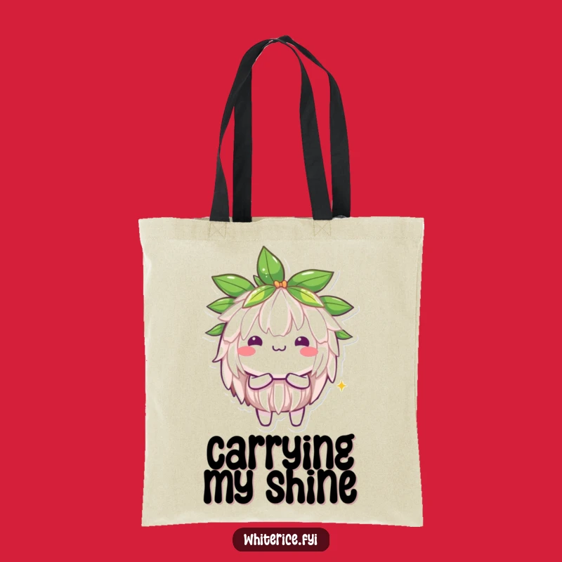 Funny Jasmine Rice Shine Tote Bag: Brilliant Kawaii Carry-All, Perfect Gift