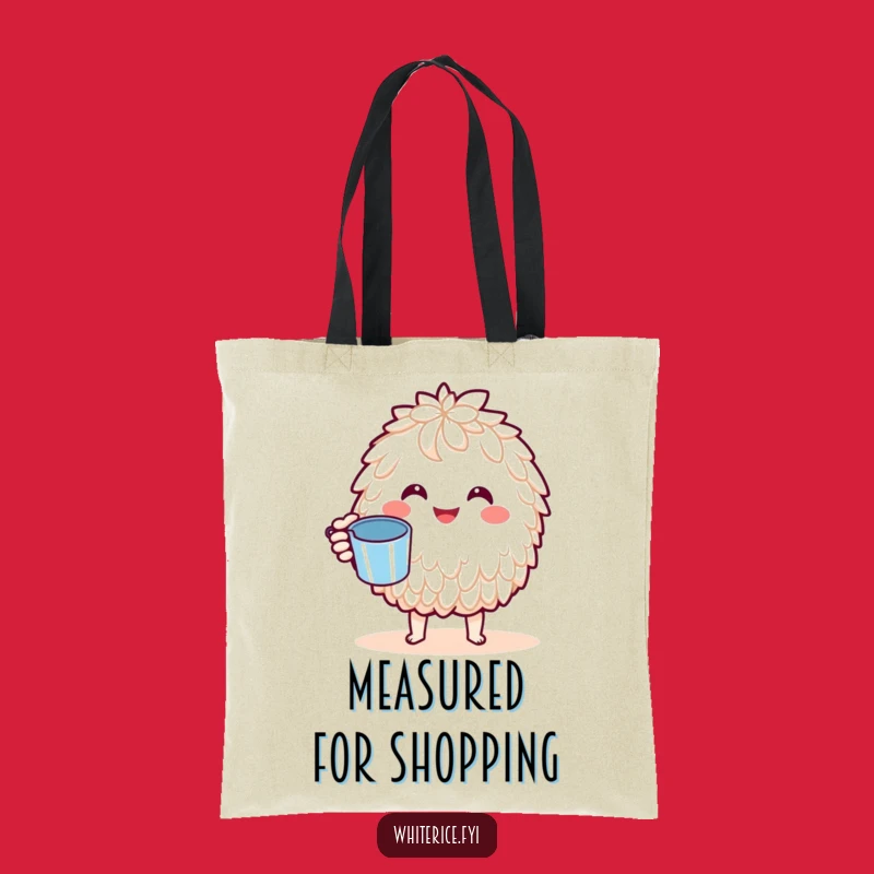 Funny Basmati Rice Joy Tote Bag: Kawaii Chef Carry-All, Perfect Gift