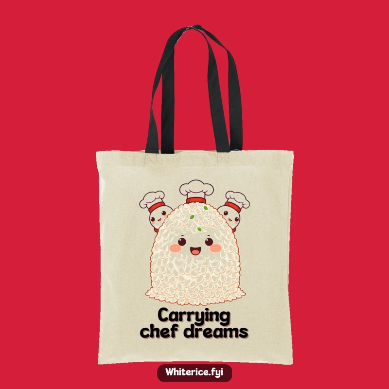 Funny Chef Rice Tote Bag: Culinary Pride Accessory, Hilarious Gift!