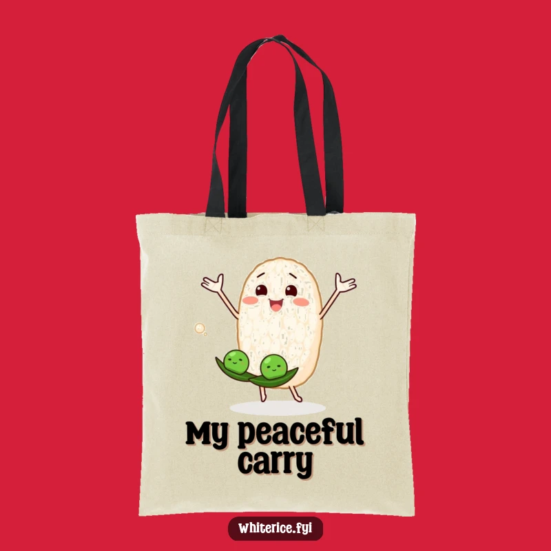 Funny Rice Grain Juggling Tote Bag: Carry Your Goods with Humorous Flair